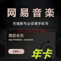 其他品牌音乐会员网易云音乐会员年卡12个月多少钱