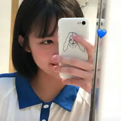 女生头像真人手机挡脸容下幸福和难过才会花好月圆