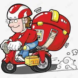 卡通外卖员素材图片免费下载高清装饰图案psd千库网图片编号3015413