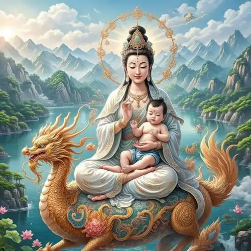 送子观音你要喜气洋洋了,这是谁家的小宝贝,可爱到我想抱