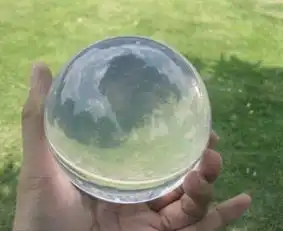 压克力uv透明蓝水晶球90mm