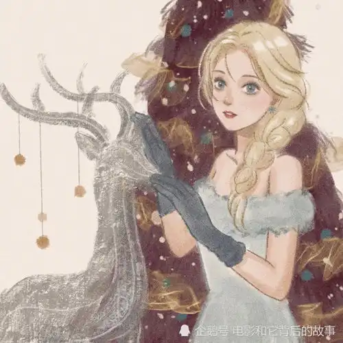 迪士尼公主唯美插画,她们都是怎么过平安夜的