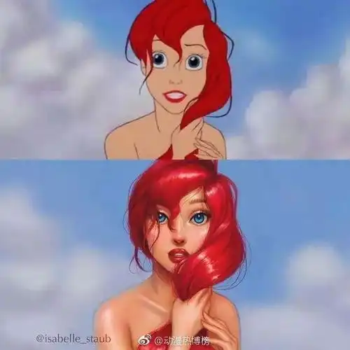 用超强画技重画迪士尼公主,大神笔下公主们个个都娇艳欲滴
