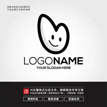 卡通男生头像logo