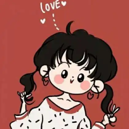 q版卡通女孩头像,送给现在每天宅在家中的你