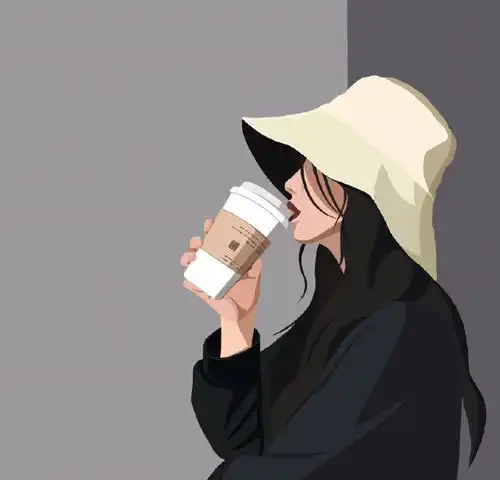 手绘情头爱意东升西落