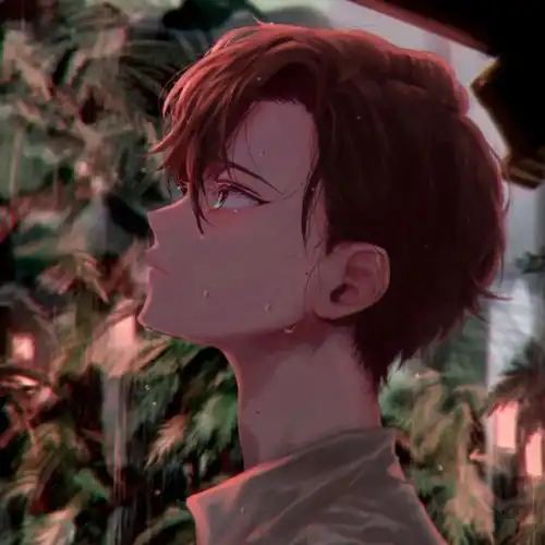 动漫男生头像把烦恼放进口袋,未来的路还很长