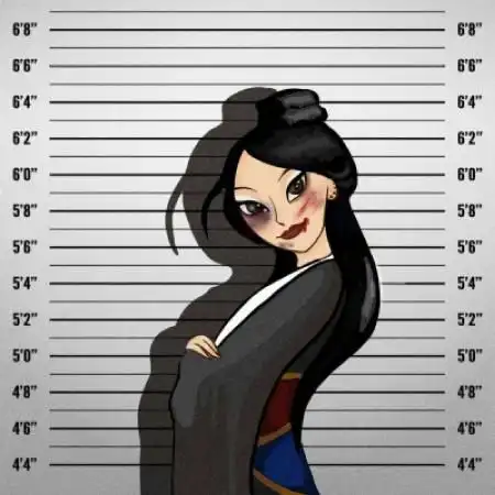 手绘个性迪士尼公主黑暗画风qq头像图片