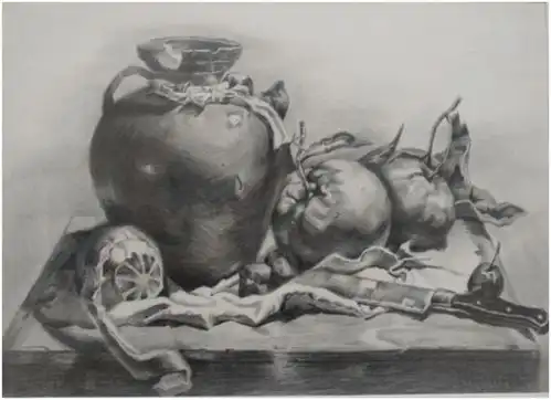 素描公益培训班学员成果汇报展