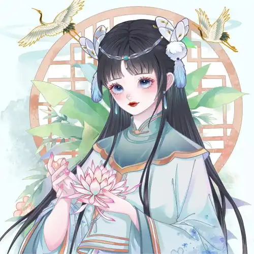 超精美古风动漫头像你是藏在云层里的月亮