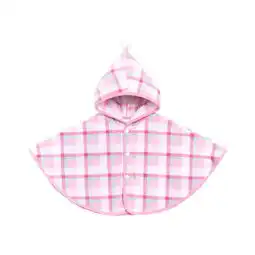 贝贝怡宝宝披风春秋儿童斗篷小孩披肩婴儿外出服浅粉90cm蜜芽,中国领先的进口母婴限时特卖商城