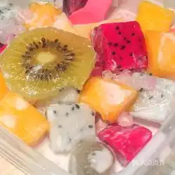 浩焕蜜桃家新玛特店的招牌水果捞好不好吃用户评价口味怎么样大庆美食招牌水果捞实拍图片大众点评