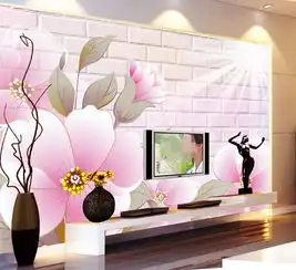 时尚唯美淡雅花卉客厅背景墙图片素材效果图下载客厅电视背景墙图大全电视背景墙编号11751309