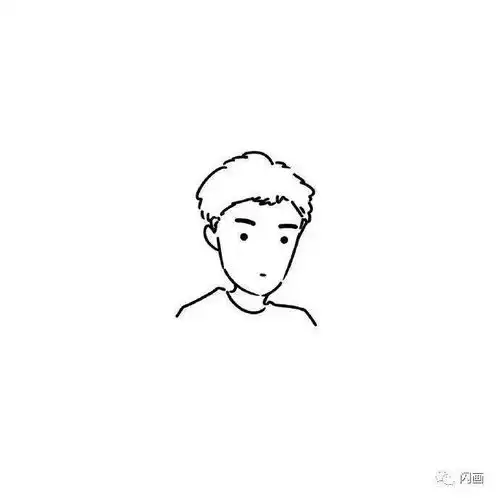100幅极简风格手绘头像