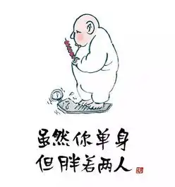虽然你单身,但胖若两人
