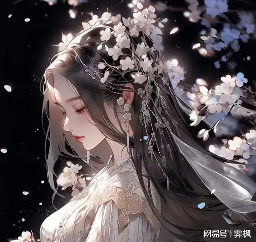 古风女子头像,花开有落时,人生容易老