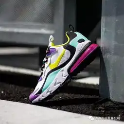 airmax270透明后半掌气垫跑鞋牛津布白黄紫黑