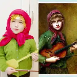 这些05后玩起名画cosplay,简直是戏精本精啊
