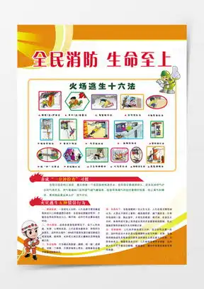 消防展板设计图案大全熊猫办公