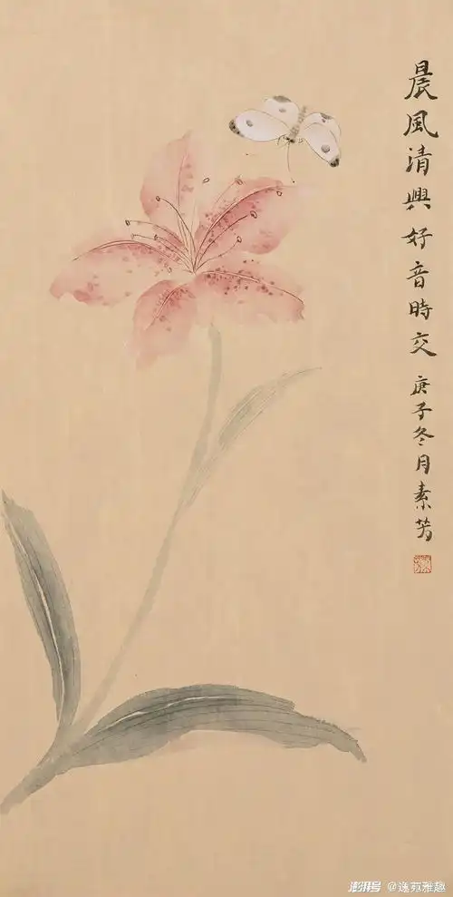 赵素芳画作淡雅唯美,花香盈袖,诗韵流淌