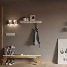 45平的长条型小户型公寓,原木与灰打造的时尚之家