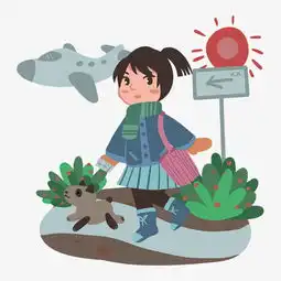 春运人物和飞机插画图片素材其他格式下载动漫人物大全