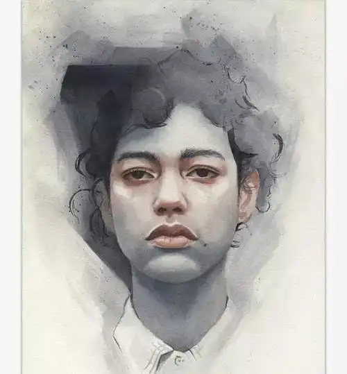 miroslavzgabaj传神的水彩肖像插画作品