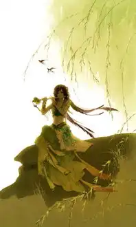 彼岸花手绘,古风来自清茶孤舟的图片分