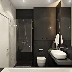masculineinteriorsinshadesofgreyblackandbrown室内设计