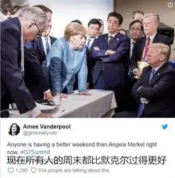 网友脑洞大开恶搞g7领导人照片从古典油画到辛普森一家