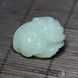 和田玉白玉苏工巧雕旺财招财辟邪神兽貔貅