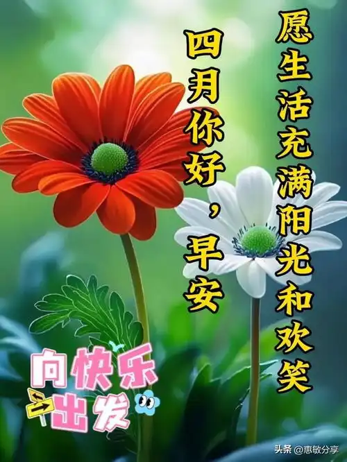 三月再见,四月带着蓬勃朝气奔赴而来,愿所盼皆所得,愿万事美好