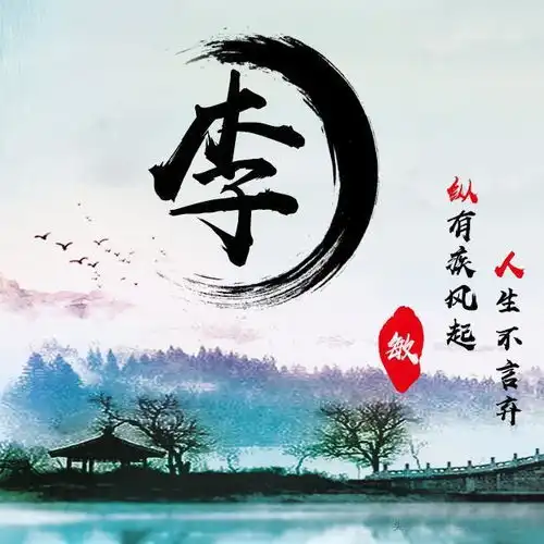 微信头像姓氏头像天道酬勤励志百家姓,看看有你的名字吗