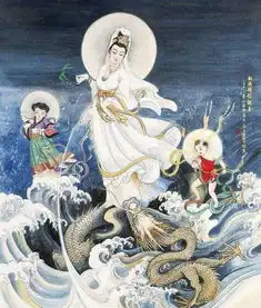 观音菩萨身边男童叫善财童子,那女童呢不知道的快进来