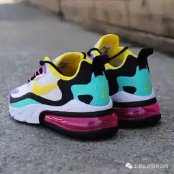 airmax270透明后半掌气垫跑鞋牛津布白黄紫黑