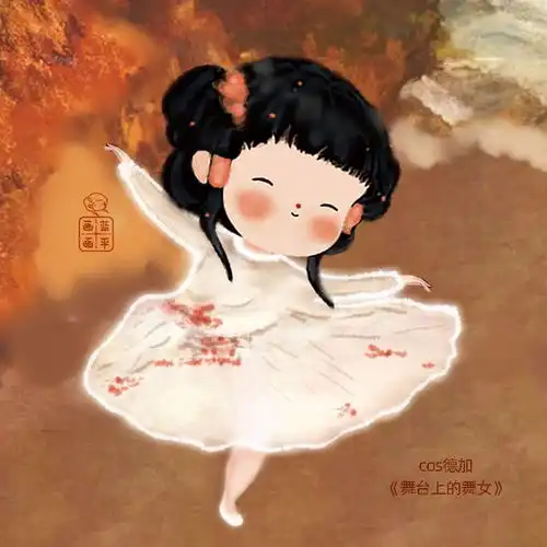可爱头像模仿名画系列九张