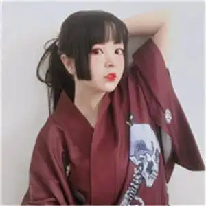 日系头像女和服日本女人的温柔小女人