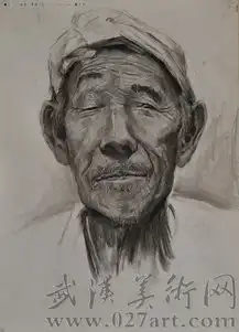 武汉209美术培训中心素描头像作品15