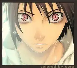 仙人模式的鸣人图片和写轮眼佐助的图片