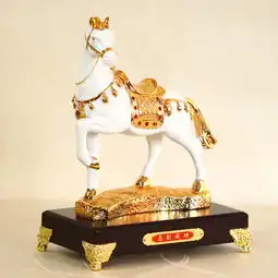 普润马到成功乔迁开业商务送礼工艺品办公家居装饰品树脂动物摆件