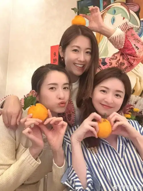陈自瑶沈卓盈徐淑敏新春团聚,冻龄模样似三胞胎,仨姊妹她最幸福