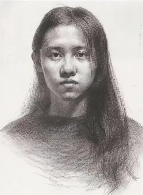 抓住这两点,正面素描头像也能轻松刻画