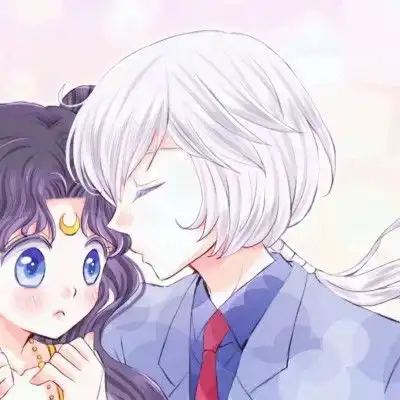 qq情头动漫头像一对,我的心中全是你