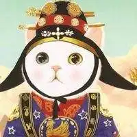 一个妹子和一只猫趴在桌子上的头像