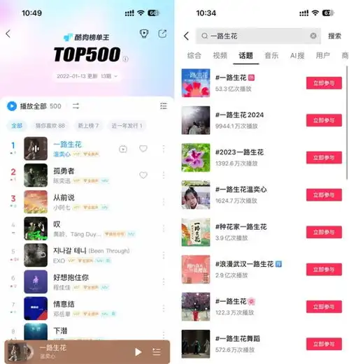 繁星互娱温奕心爆款一路生花入选听见中国听见你2023年度优秀歌曲