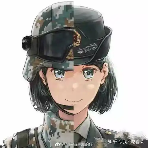 有没有动漫军人的图,这样的