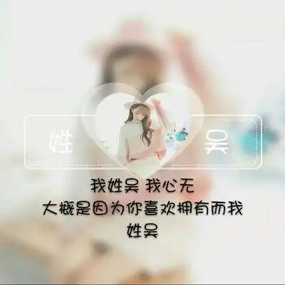 吴姓头像图片大全百家姓吴姓头像中间有一句话