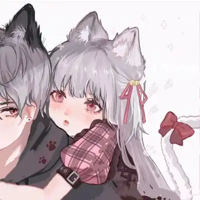 一对两张手绘动漫情侣头像集让人情侣头像我要个性网