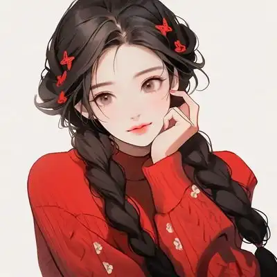 2023最新唯美红衣手绘女生动漫头卡通动漫头像我要个性网