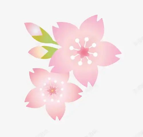 手绘卡通粉色桃花免抠png设计图片免费下载页面网页平面电商创意素材粉色花朵素材